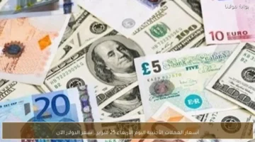 تغيرات جديدة في أسعار العملات الأجنبية مقابل الجنيه وتطورات سعر الدولار ليوم الأربعاء